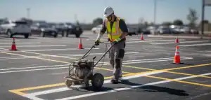 parking lot striping maintenance schedule